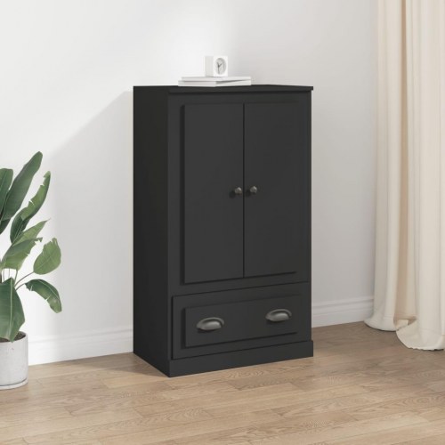 Skænk 60x35,5x103,5 cm konstrueret træ sort