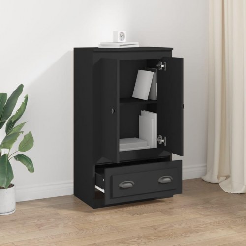 Skænk 60x35,5x103,5 cm konstrueret træ sort