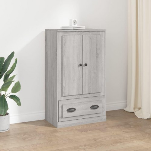 Skænk 60 × 35,5 × 103,5 cm i grå sonoma-eg - konstrueret træ