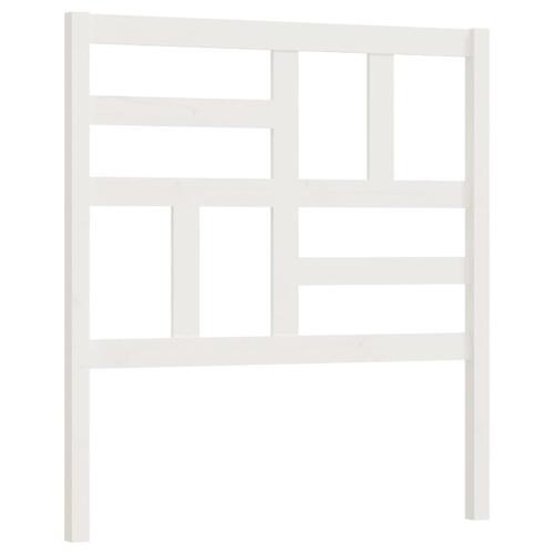 Sengegærde 81x4x104 cm massivt fyrretræ hvid