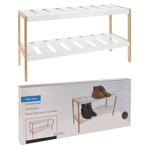 Storage solutions skoreol med 2 hylder 70x26x36 cm
