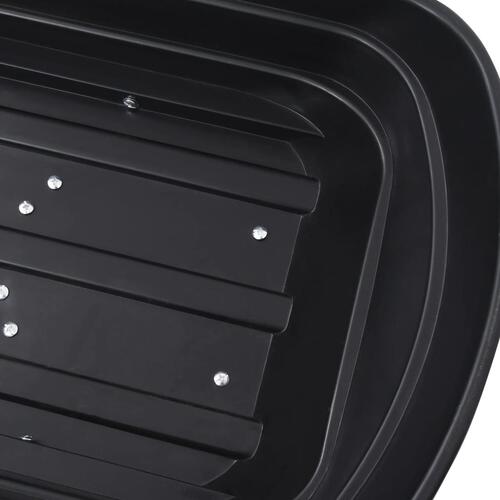 Havevogn med vippelad 300 kg 75 l sort