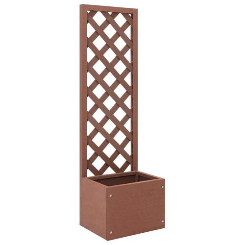 Plantekasse med espalier 40x30x135 cm WPC