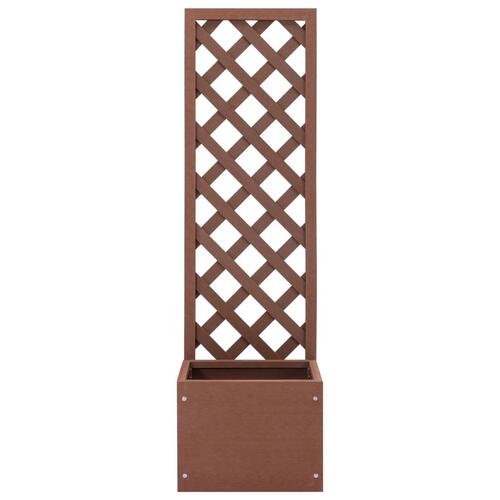 Plantekasse med espalier 40x30x135 cm WPC