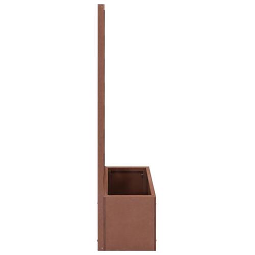 Plantekasse med espalier 40x30x135 cm WPC
