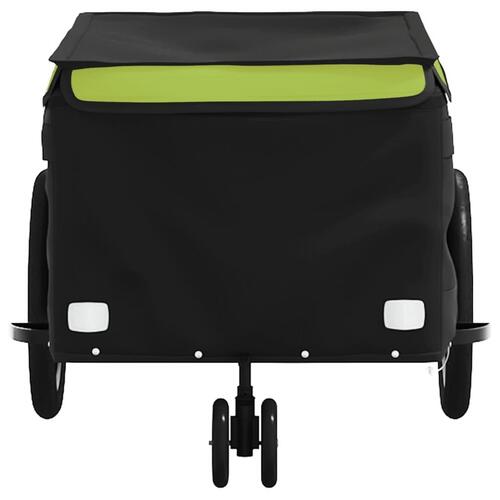 Cykelanhænger 30 kg jern sort og grøn