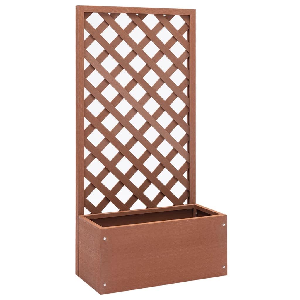 Plantekasse med espalier 65x30x135 cm WPC