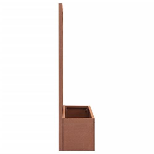 Plantekasse med espalier 65x30x135 cm WPC