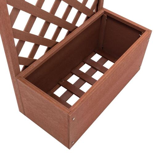Plantekasse med espalier 65x30x135 cm WPC