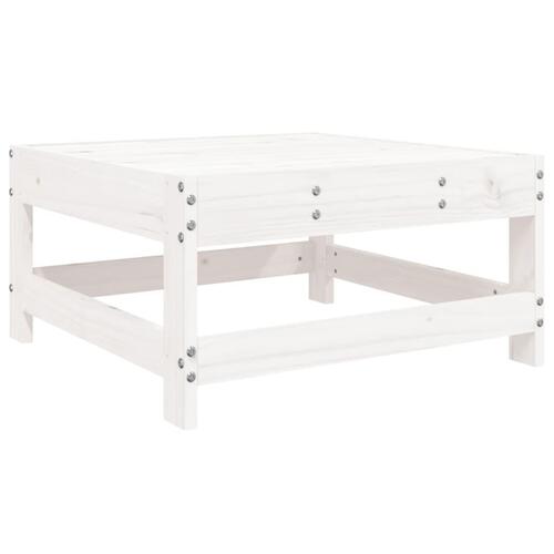 Sofasæt til haven 7 dele massivt fyrretræ hvid