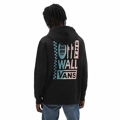 Hættetrøje til Mænd Vans Global Stack Sort L