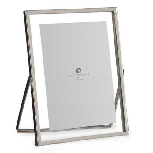 Fotoramme Sølvfarvet Metal Glas Plastik 18,5 x 1 x 23 cm (12 enheder)