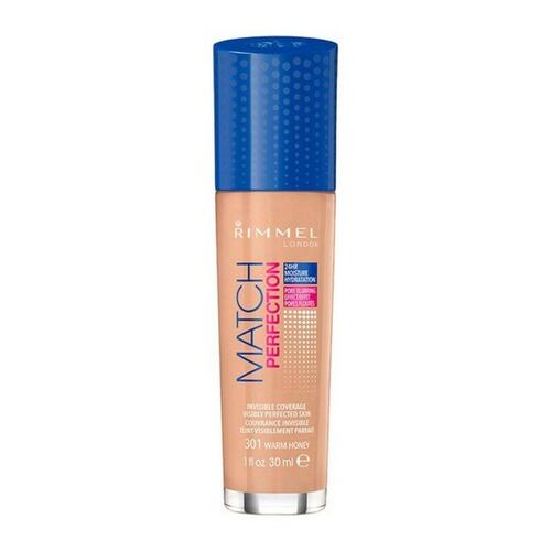 Flydende makeup foundation Match Perfection Rimmel London (30 ml) 100 - ivory 30 ml