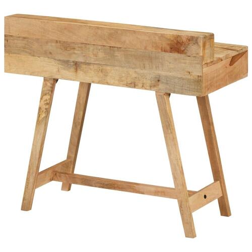 Skrivebord 100x45x90 cm massivt ru mangotræ