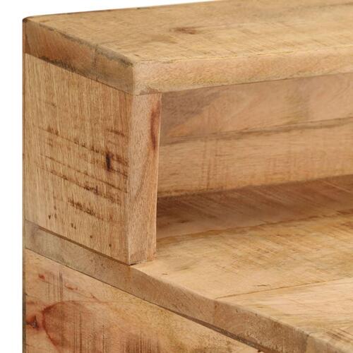 Skrivebord 100x45x90 cm massivt ru mangotræ