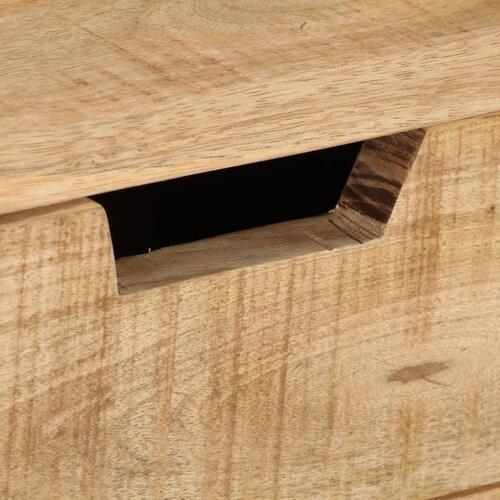 Skrivebord 100x45x90 cm massivt ru mangotræ
