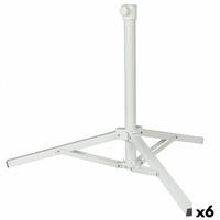 Fod for strandparasol Aktive Hvid Metal 61 x 49,5 x 61 cm (6 enheder)