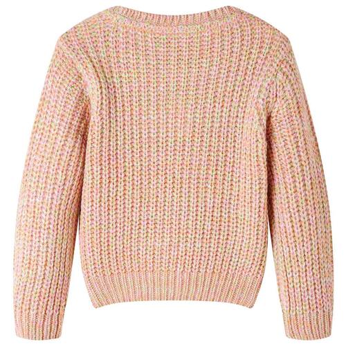 Sweater til børn str. 104 strikket lyserød
