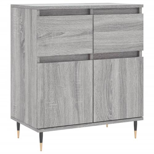 Skænk 60x35x70 cm konstrueret træ grå sonoma-eg