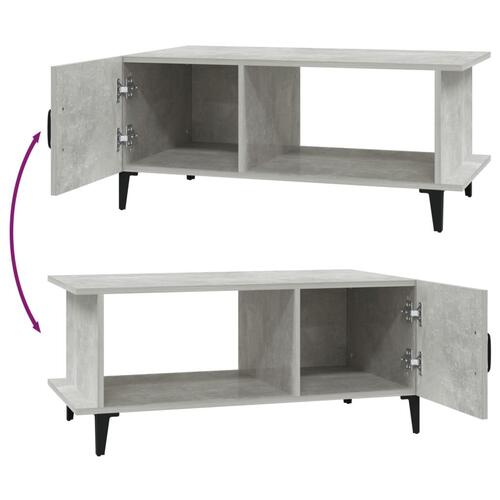 Sofabord 90x50x40 cm konstrueret træ betongrå
