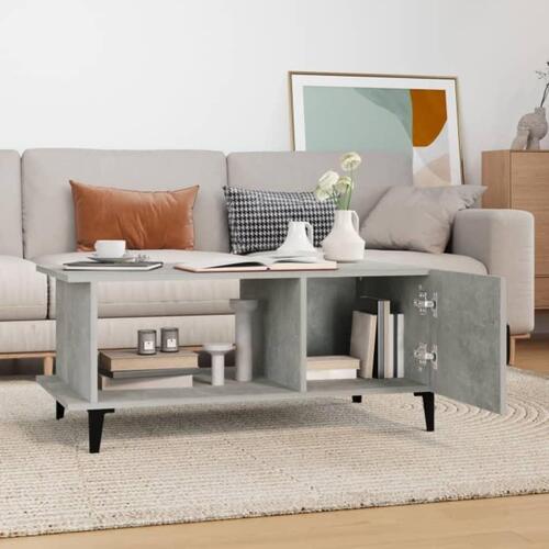 Sofabord 90x50x40 cm konstrueret træ betongrå