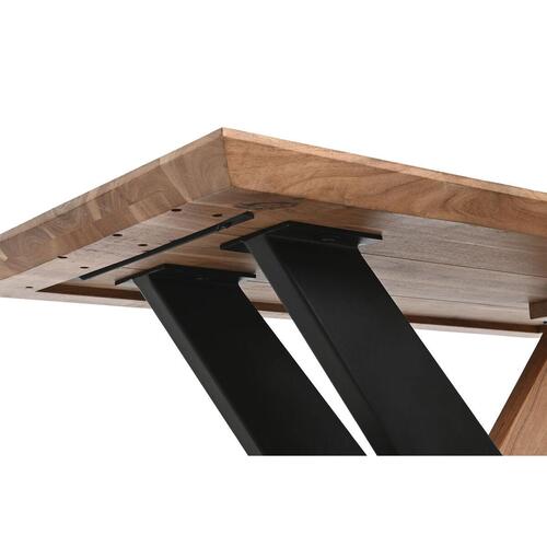 Sofabord Metal Akacie 115 x 60 x 45 cm