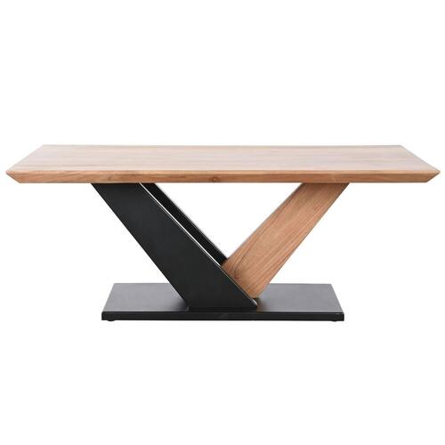 Sofabord Metal Akacie 115 x 60 x 45 cm