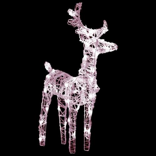 Rensdyr og kane julefigur 160 LED'er 130 cm akryl