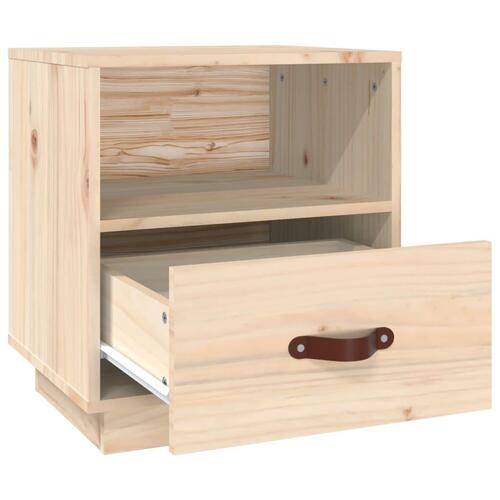 Sengebord 40x34x45 cm massivt fyrretræ