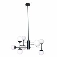 Loftslampe Krystal Sort (76.2 x 76.2 x 40.64 cm)