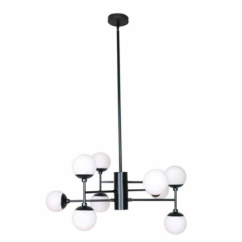 Loftslampe Krystal Sort (76.2 x 76.2 x 40.64 cm)
