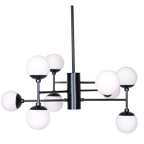 Loftslampe Krystal Sort (76.2 x 76.2 x 40.64 cm)