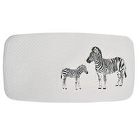 RIDDER brusemåtte Zebra 38x72 cm hvid og sort