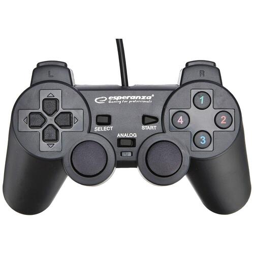 Controller Esperanza EG102 USB 2.0 Sort PC PlayStation 3