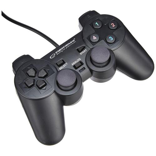 Controller Esperanza EG102 USB 2.0 Sort PC PlayStation 3
