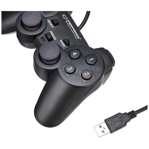 Controller Esperanza EG102 USB 2.0 Sort PC PlayStation 3