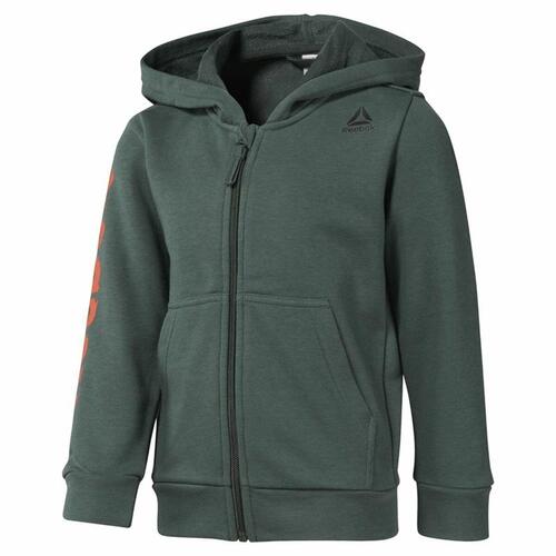 Sportsjakke til børn Reebok Elements Full Grøn S