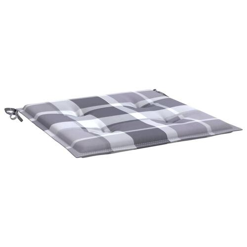 Hynder til havestol 4 stk. 50x50x3 cm oxfordstof gråternet