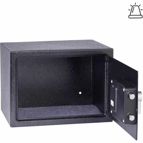 Pengeskab med elektronisk lås Yale Sort 16,3 L 25 x 35 x 25 cm Rustfrit stål