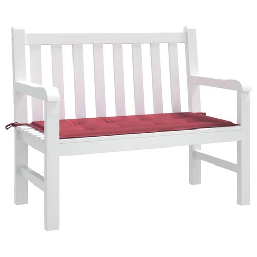 Hynde til havebænk 100x50x3 cm oxfordstof vinrød