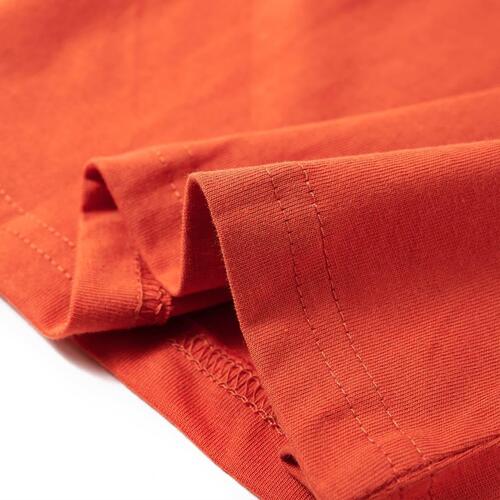 Langærmet T-shirt til børn str. 116 cm orange