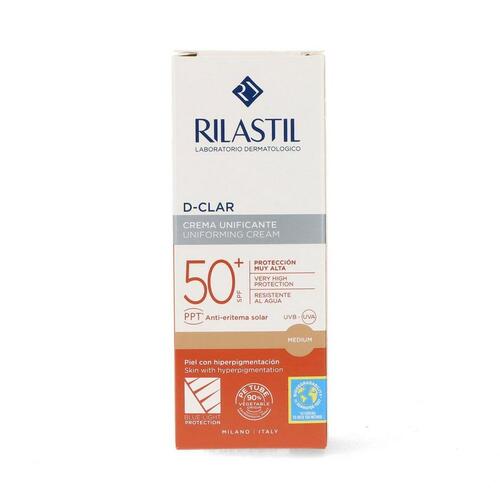 Sol lotion som forebygger brune pletter Rilastil Sun System D-Clar Spf 50+ Medium (40 ml)