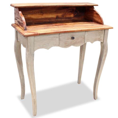 Skrivebord 80x40x92 cm massivt mahognitræ