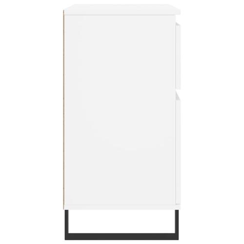 Skænk 60x35x70 cm konstrueret træ hvid