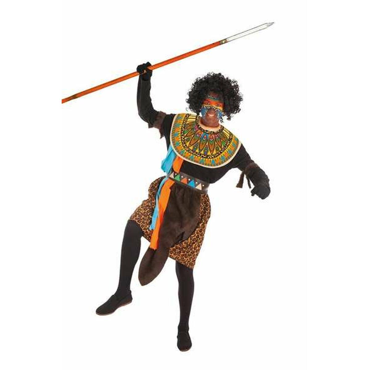 Kostume til voksne Afrikansk mand 5 Dele