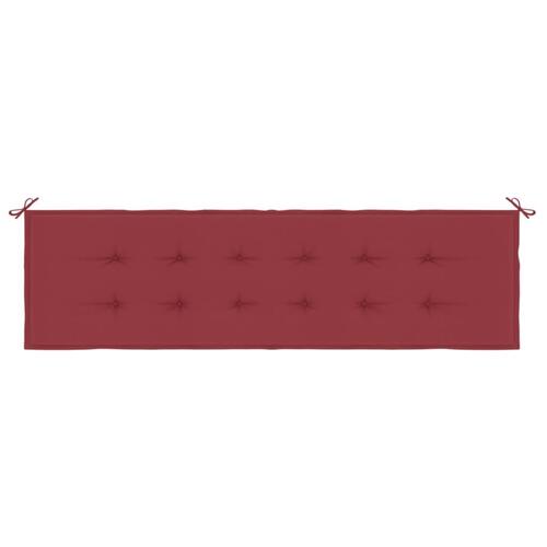 Hynde til havebænk 180x50x3 cm oxfordstof vinrød