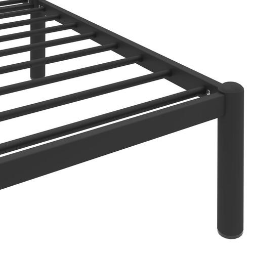 Sengestel 160x200 cm metal sort