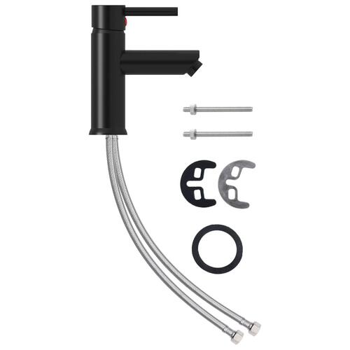 Vandhane til badeværelseshåndvask 130x176 mm sort