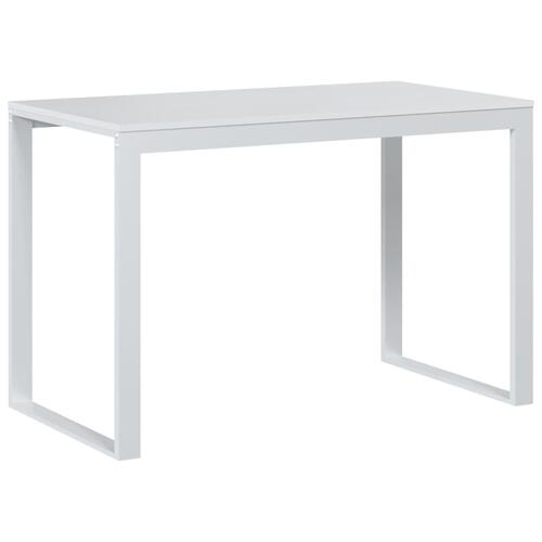 Computerbord 110x60x73 cm spånplade hvid