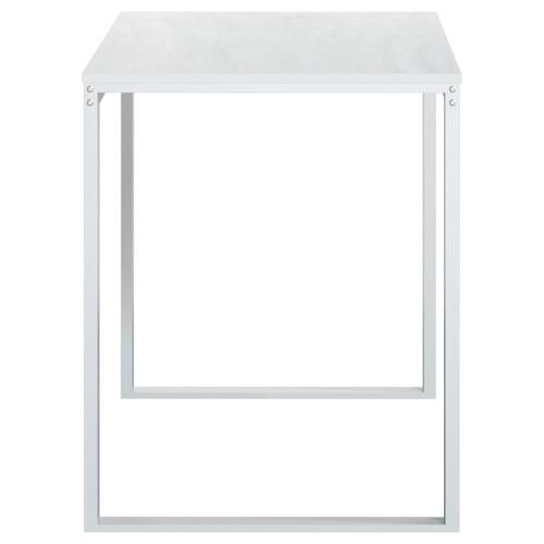 Computerbord 110x60x73 cm spånplade hvid